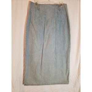 Women's Vintage Hunt Club Long Denim Skirt Size 14 36 inches long (H153)